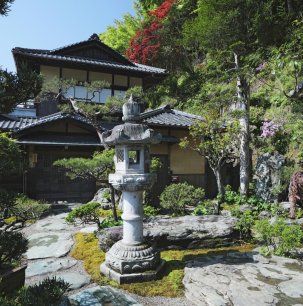 A traditional Japanese garden